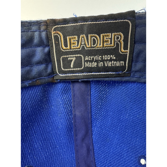 Kansas City Royals KC MLB Blue Hat Cap Fitted Size 7‎ Vintage Leader Headwear - Picture 6 of 7